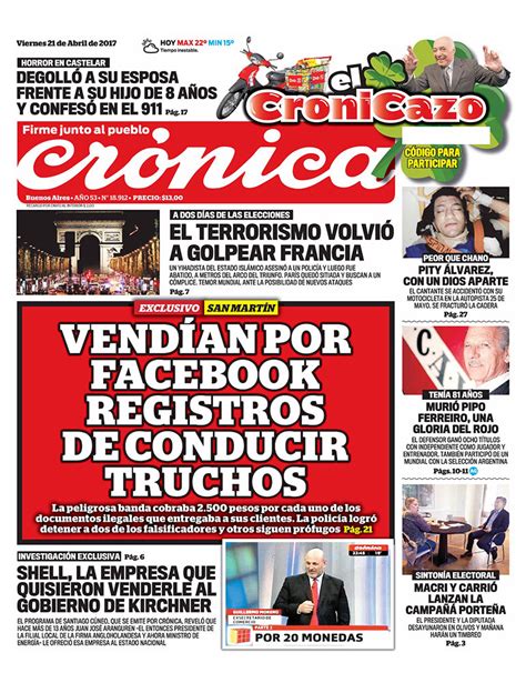 Diario Cronica del 21/04/2017 | Nexofin