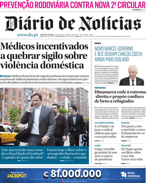 Diário de Notícias  digital   14 jan 2016    Jornais e ...