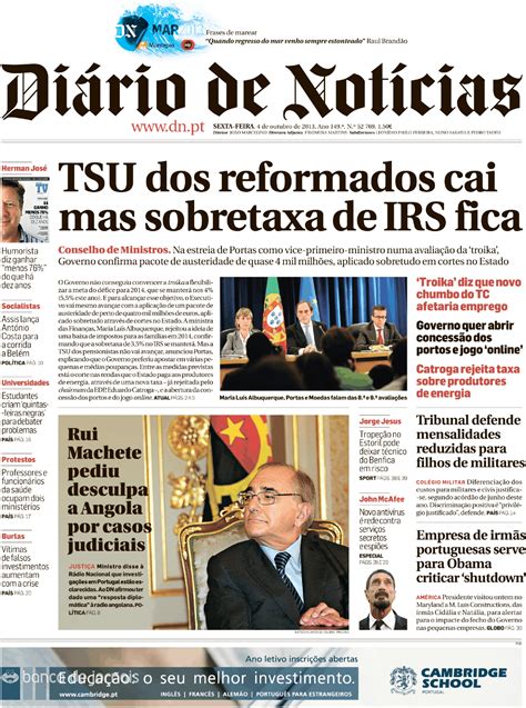 Diário de Notícias  digital   4 out 2013    Jornais e ...