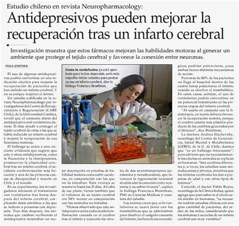 Diario El Mercurio destaca investigación de la Dra ...
