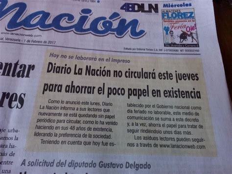 Diario La Nación de Táchira no circulará este jueves por ...
