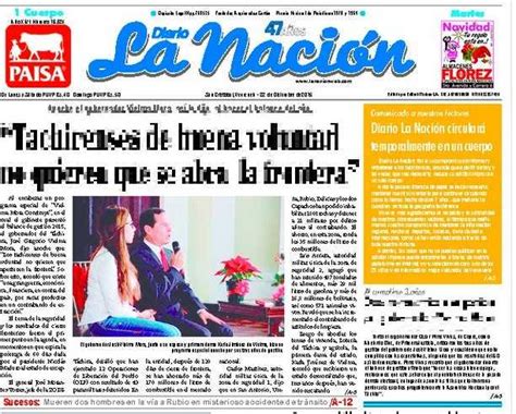 Diario La Nación en Táchira dejará de circular por falta ...