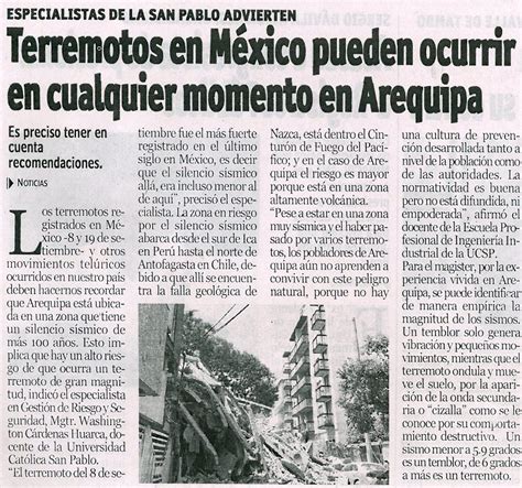 Diario Noticias – Terremotos en México pueden ocurrir en ...