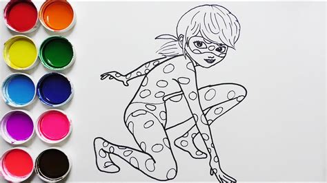 Dibuja y Colorea Ladybug Miraculous de Arco Iris   Dibujos ...