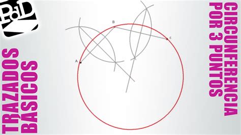 Dibujar la circunferencia que pasa por 3 puntos.   YouTube