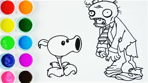 Dibujar y Colorear Zombies   Dibujos de Plants Vs Zombies ...