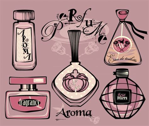 Dibujo botellas de perfume | Descargar Vectores gratis
