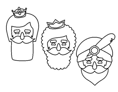 Dibujo de 3 Reyes Magos para Colorear   Dibujos.net