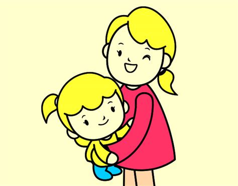 Dibujo de Abrazo con mamá pintado por Nickbame en Dibujos ...