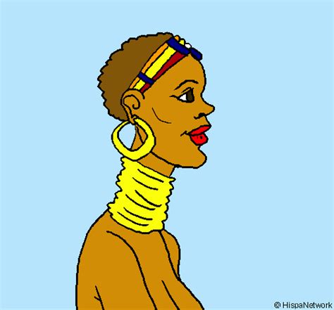 Dibujo de Africana pintado por Betriz en Dibujos.net el ...