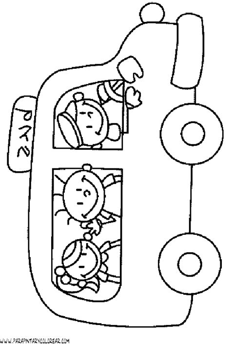 dibujo de autobus para colorear 006