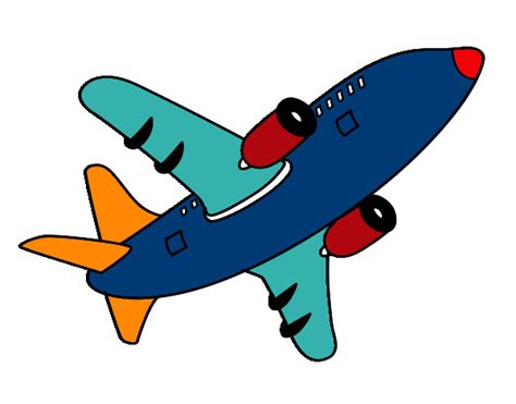 Dibujo de Avión alzando el vuelo pintado por Rockerita en ...