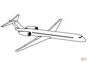 Dibujo de Avión de linea para colorear | Dibujos para ...