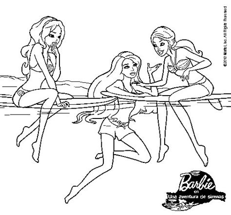 Dibujo de Barbie y sus amigas para Colorear   Dibujos.net