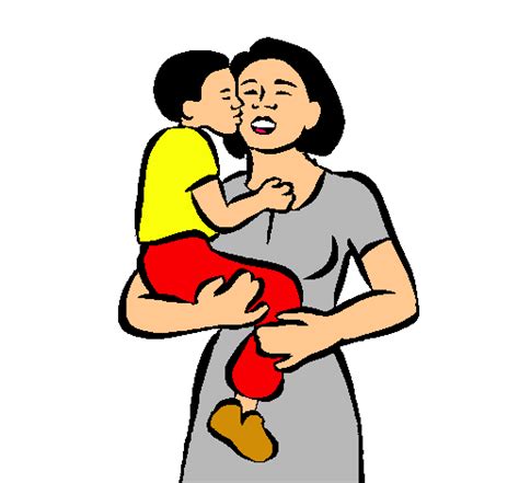 Dibujo de Beso maternal pintado por Dicfini en Dibujos.net ...