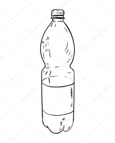 Dibujo de botella de plástico — Archivo Imágenes ...