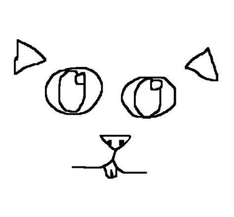 Dibujo de Cara de gato para Colorear   Dibujos.net