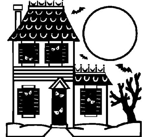 Dibujo de Casa del terror para Colorear   Dibujos.net