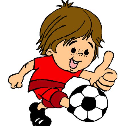 Dibujo de Chico jugando a fútbol pintado por Futbol en ...