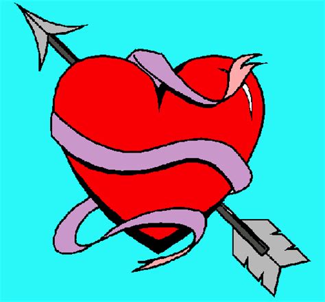 Dibujo de Corazón con flecha pintado por Amor en Dibujos ...
