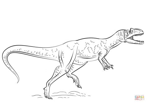 Dibujo de Dinosaurio Allosaurio para colorear | Dibujos ...