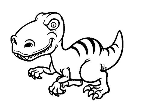 Dibujo de Dinosaurio velociraptor para Colorear Dibujos.net