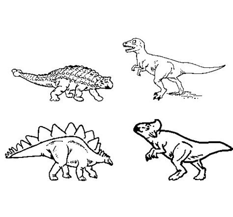 Dibujo de Dinosaurios de tierra para Colorear   Dibujos.net