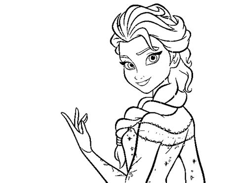 Dibujo de Elsa de Frozen para Colorear   Dibujos.net