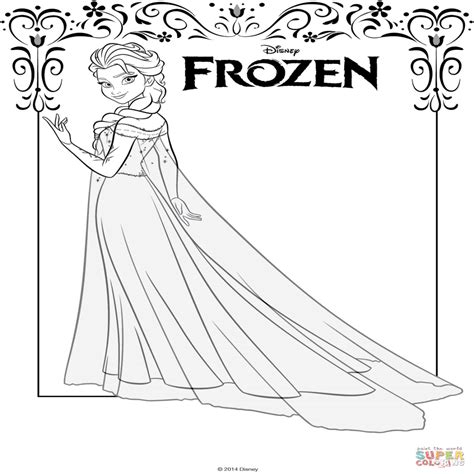 Dibujo De Elsa De Frozen Para Colorear Dibujos Para ...