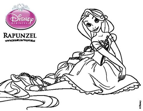 Dibujo de Enredados Rapunzel para colorear ...