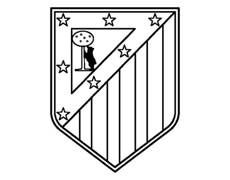 Dibujo de Escudo del Club Atlético de Madrid para Colorear ...