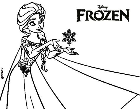Dibujo de Frozen Elsa para Colorear Dibujos.net