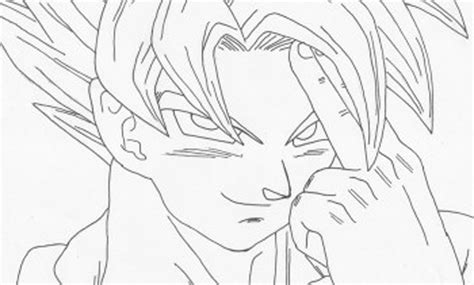 Dibujo de Goku usando la teletransportación para imprimir ...