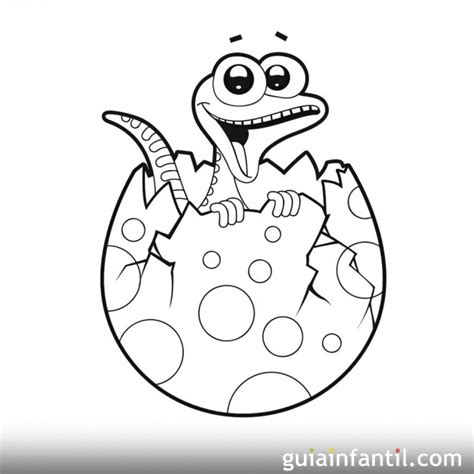 Dibujo de huevo de bebé dinosaurio