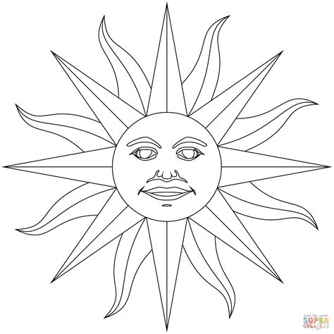 Dibujo de Inti   El Dios del Sol de los Incas para ...