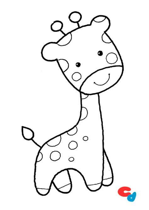Dibujo de jirafa para colorear » Colorear Dibujos