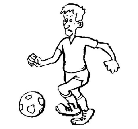 Dibujo de Jugador de fútbol para Colorear   Dibujos.net