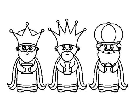 Dibujo de Los 3 Reyes Magos para Colorear   Dibujos.net