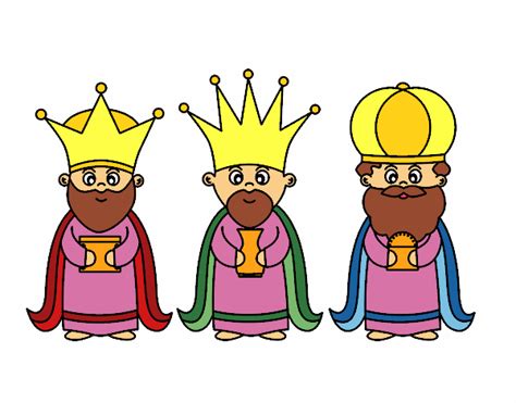 Dibujo de Los 3 Reyes Magos pintado por en Dibujos.net el ...