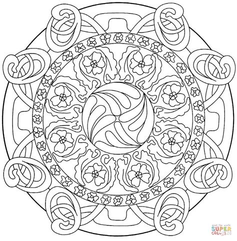 Dibujo de Mandala Abstracta 3 para colorear | Dibujos para ...