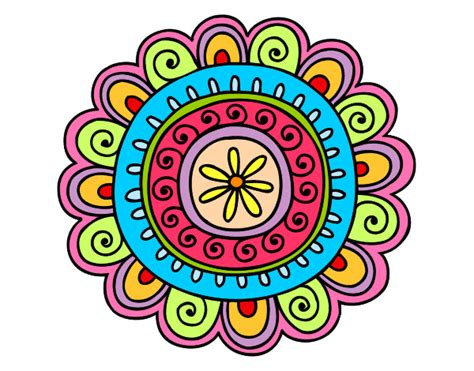 Dibujo de Mandala alegre pintado por Indianaj en Dibujos ...