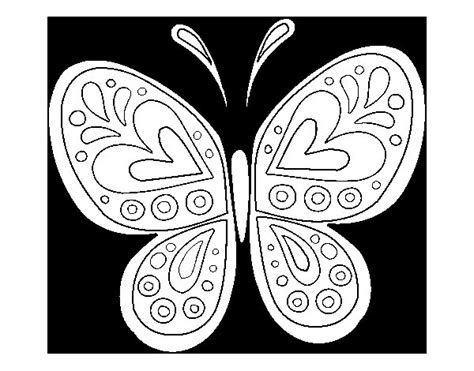 Dibujo de Mandala mariposa para Colorear   Dibujos.net