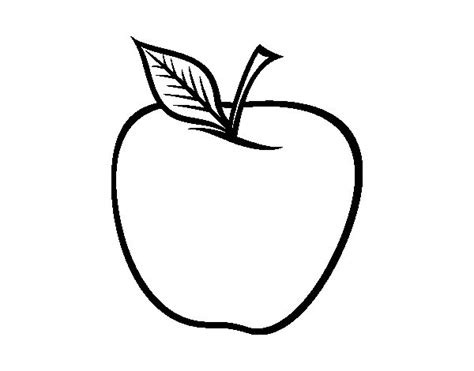 Dibujo de Manzana grande para Colorear   Dibujos.net