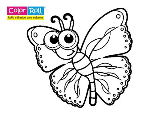 Dibujo de Mariposa Color Roll para Colorear   Dibujos.net