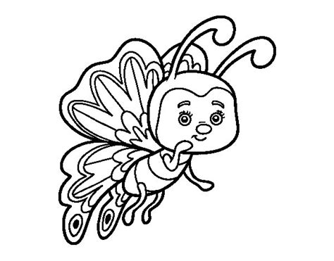 Dibujo de Mariposa coqueta para Colorear   Dibujos.net