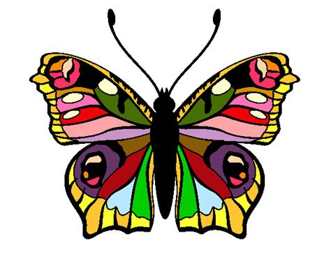 Dibujo de mariposa de varios colores pintado por Janmafer ...