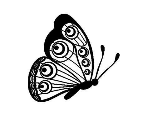 Dibujo de Mariposa dirección derecha para Colorear ...