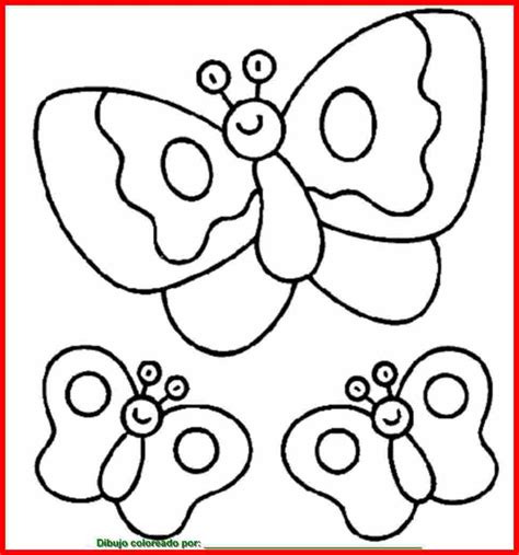 dibujo de mariposas para colorear e imprimir.