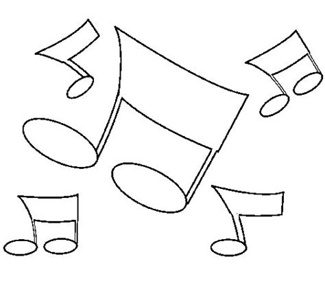 Dibujo de Notas musicales para Colorear   Dibujos.net