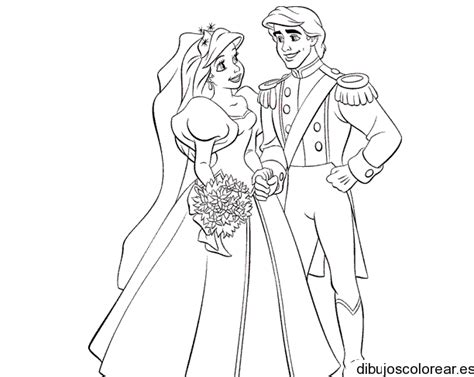 Dibujo de novios en boda
